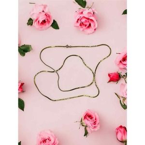 36 inch 14kt Gold Plated Flat Chain Necklace